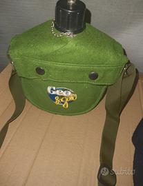 gavetta alluminio tracolla logo geo&geo Borraccia