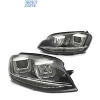 FARI PER VOLKSWAGEN VW GOLF 7 LOOK GTI LED DRL NER