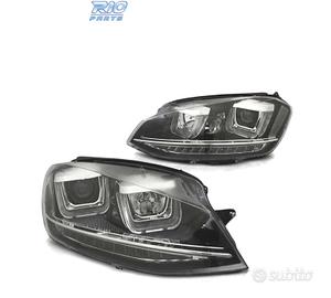FARI PER VOLKSWAGEN VW GOLF 7 LOOK GTI LED DRL NER