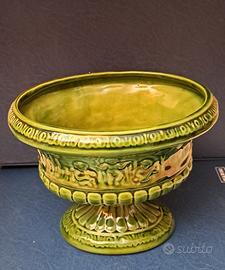 vaso in ceramica verde