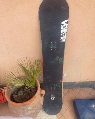 Tavola da snowboard Folks 156 con attacchi EX-RIDE