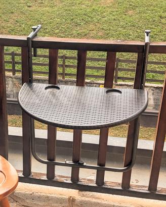 Tavolo da Balcone Sospeso e Pieghevole

