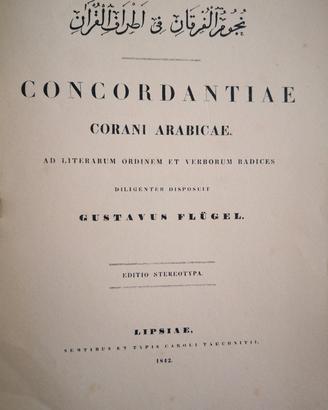 Koranic Concordances by Gustav Flugel