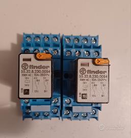 Stock materiale elettrico   2 relè finder 