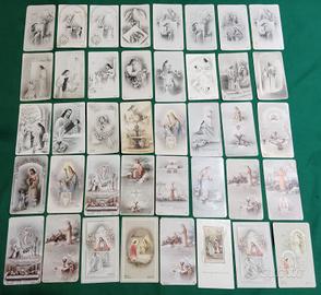 lotto 40 santini antichi e immaginette 