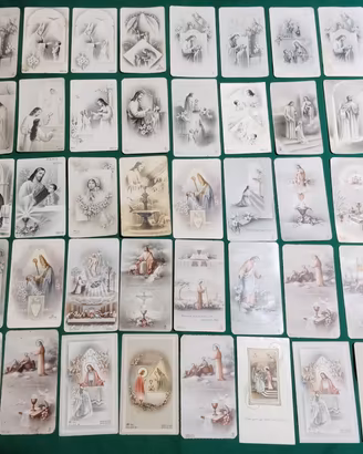lotto 40 santini antichi e immaginette 