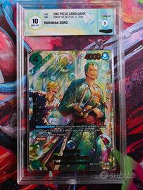 One Piece TCG- Zoro OP14 Graad 10 GEM-MT