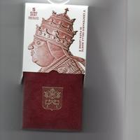 Moneta € 5 proof  Vaticano Papa Leone X anno 2021