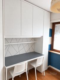 Cameretta Doimo Cityline con scrivania e sedie