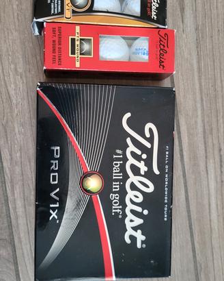 18 palline da golf Titleist nuove - ProV1X e altre