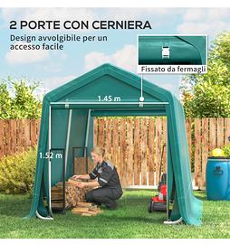 box da giardino, moto attrezzatura da lavoro, bici
