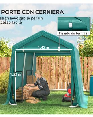 box da giardino, moto attrezzatura da lavoro, bici