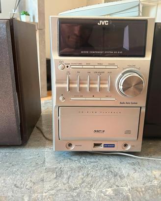 Stereo JVC Hi-Fi con casse e telecomando 