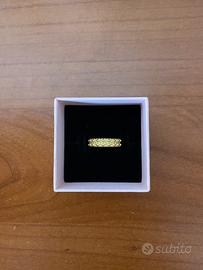 Anello in argento con placatura in oro