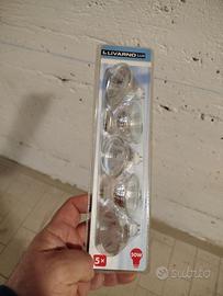 5 faretti - lampadine alogene 50W MR16 NUOVI