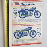 MOTO MORINI 125 Sport - Turismo 1952 depliant
