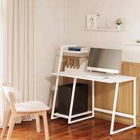 SCRIVANIA BIANCA LEGNO E ACCIAIO NUOVA