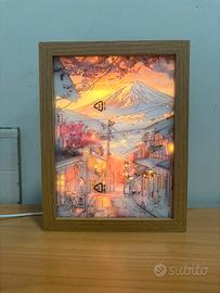 Quadri retroilluminato stile giapponese
