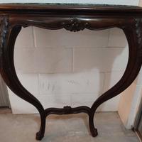 Elegante Consolle Stile Luigi XV - Piano in Marmo