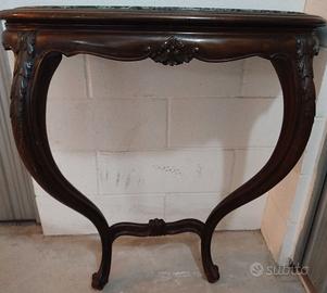 Elegante Consolle Stile Luigi XV - Piano in Marmo