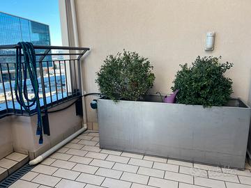 Vaso in acciaio inox per esterni