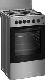 Cucina BEKO a gas modello CSS42014FS nero Argento