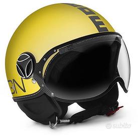 Casco Jet MOMO DESIGN  Fighter (Giallo Opaco)