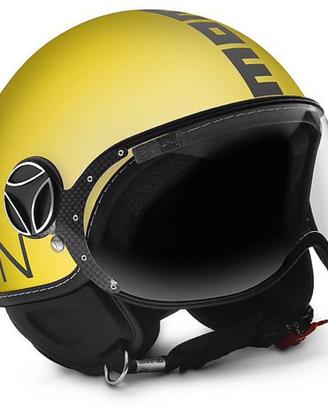Casco Jet MOMO DESIGN  Fighter (Giallo Opaco)