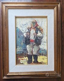 Sardegna Mamuthones dipinto a olio