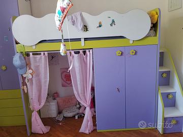 letto a castello bambina 