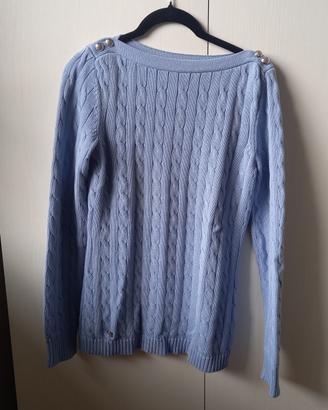 Maglia di cotone da donna a trecce Ralph Lauren
