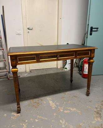 Scrivania stile Luigi XVI legno dettagli oro