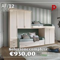 Cameretta a soppalco - rete a doghe incluse - 025