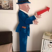 Scultura in legno di Emilio Tadini