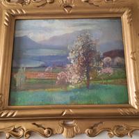 Quadro a olio d'autore Metello Merlo