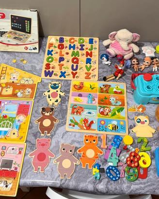 Mega lotto giochi educativi e peluche