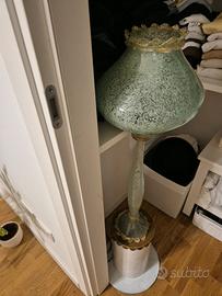 lampada da terra in vetro di Murano