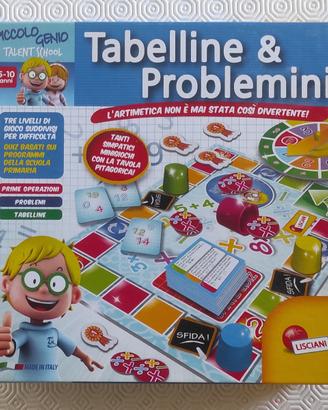 Gioco in scatola Tabelline e Problemini