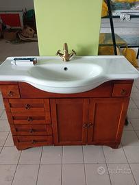 mobile bagno completo di rubinetto in ottone 