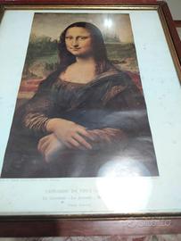Stampa d'arte Vintage "La Gioconda" (Mona Lisa) 