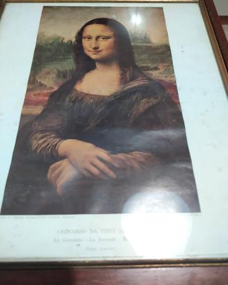 Stampa d'arte Vintage "La Gioconda" (Mona Lisa) 