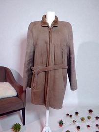 montone shearling marrone