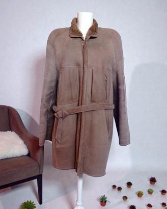 montone shearling marrone