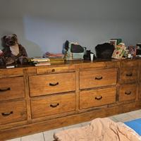 Mobile a cassettoni antico