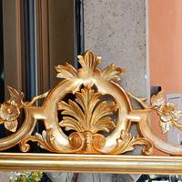 Specchiera dorata primo novecento  con cimasa