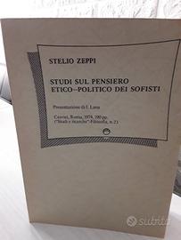 Studi sul pensiero etico politico dei sofisti