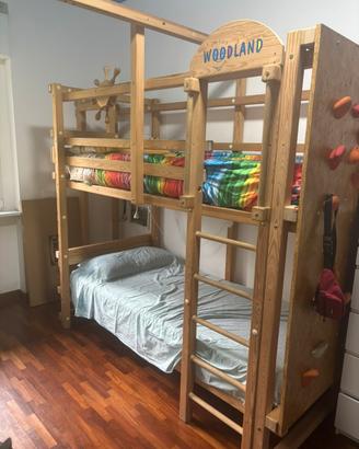 LETTO A CASTELLO WOODLAND una GARANZIA