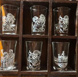 Set bicchieri amaro averna -vintage