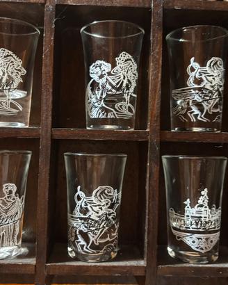 Set bicchieri amaro averna -vintage