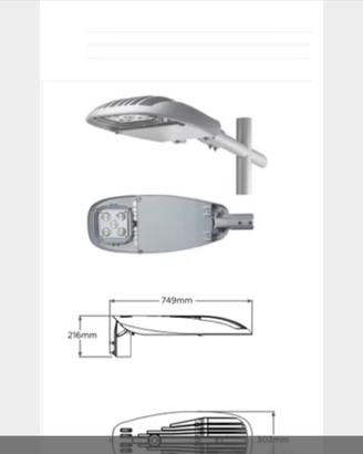 Plafoniera armatura stradale a led
